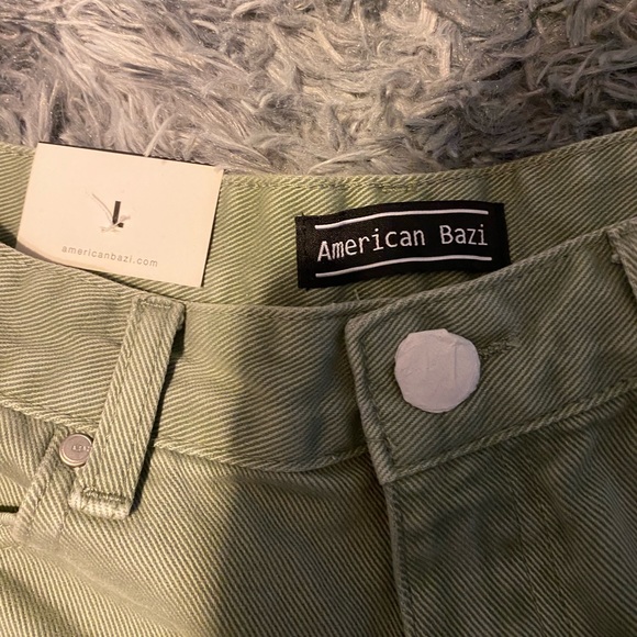 NWT- Green Denim shorts - Picture 4 of 4